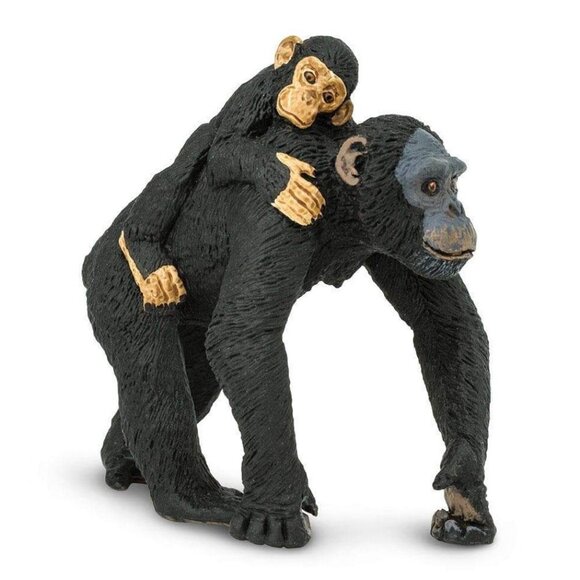 Safari Ltd. Chimpanzee with Baby Figurine Play Toy - Animal Toy - Picture 12 of 12
